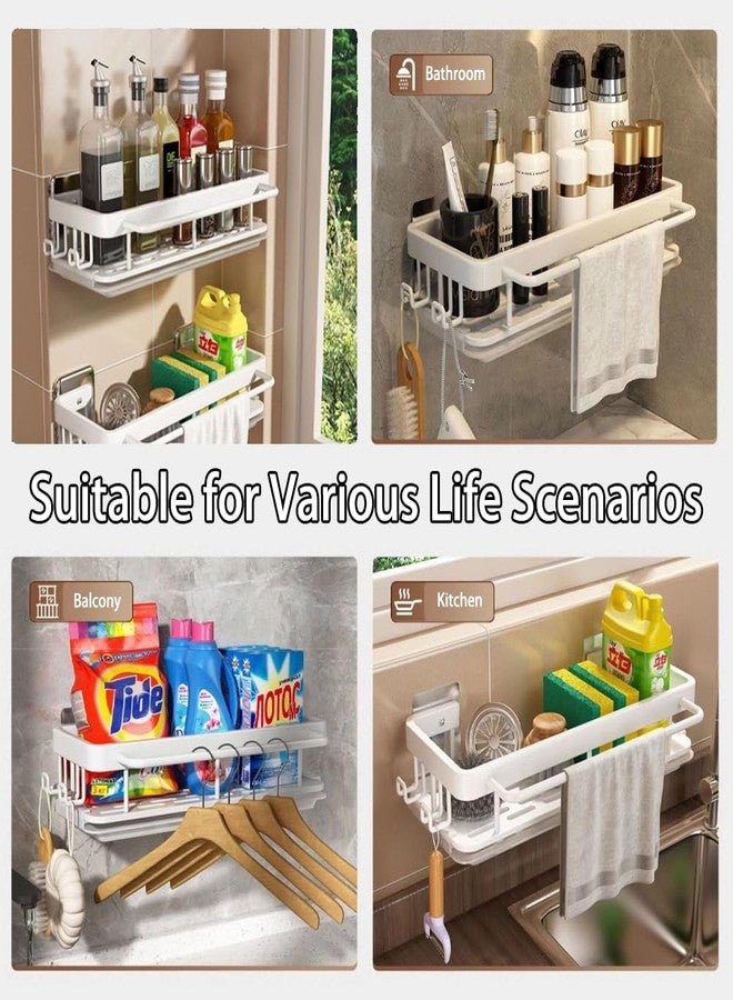 SRTFINE Sponge Holder Kitchen Sink Caddy Organizer Wall Mount Sponge Holder with Drainer Shampoo Soap Storage Shelf Toilet Balcony Bathroom Dishwashers Wire Rags Sponge Sink Drain (Black) - Image 5